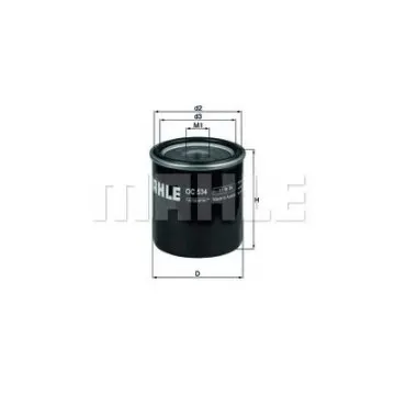 Filtru ulei MAHLE ORIGINAL OC 534