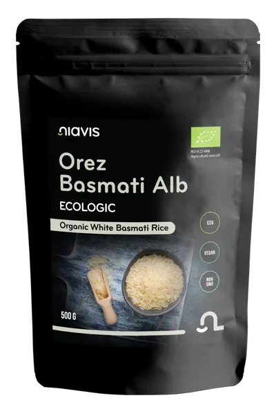 Orez basmati alb ecologic, 500g, Niavis