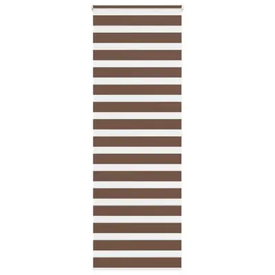 vidaXL Jaluzea tip zebra maro lățime țesătură 75,9 cm poliester