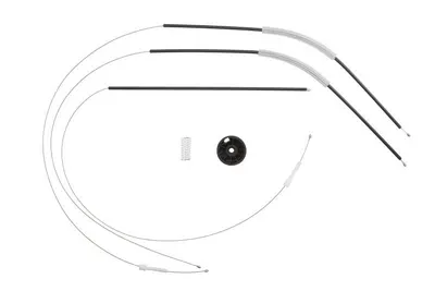 Set reparat macara geam fata stanga potrivit RENAULT CLIO III, GRAND SCENIC II, MEGANE II, MODUS dupa 2002 - (cabluri, electric)
