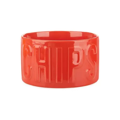 Bol mic roșu pentru servire din ceramică 1 l Chips – Balvi