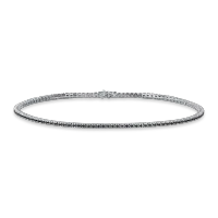 Bratara tennis din aur negru cu diamante negre de 0.7ct