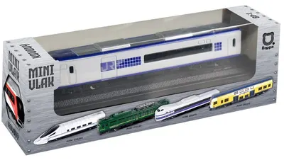 Jucărie din metal Rappa - Locomotivă, albă, 15 cm