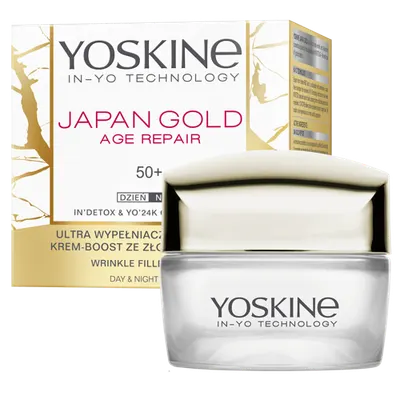 Crema pentru umplerea ridurilor de zi si noapte pentru ten 50+ Japan Gold Age Repair, 50ml, Yoskine