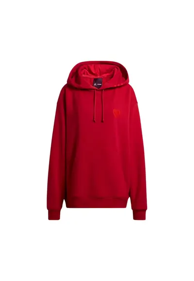 Hanorac sport dama x Ivy Park - rosu - bumbac - cu gluga - broderie