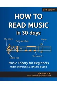 How to Read Music in 30 Days: Music Theory for Beginners - with exercises & online audio