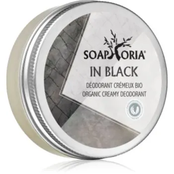 Soaphoria In Black Organic Creamy Deodorant crema deo organiza pentru barbati