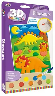 Set de colorat Galt - Imagine de colorat în relief, dinozauri
