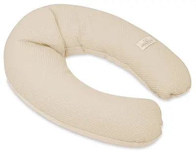 Perna pentru gravide și alăptare Baby Matex - Relax Prestige Muslin, bej, 190 cm