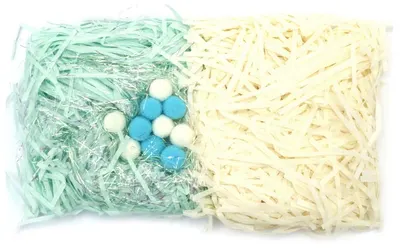 Set iarba din hartie cu lame si pompoane Em Art - 30 g, multicolor (varianta 3)