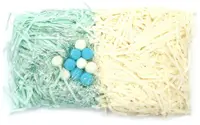 Set iarba din hartie cu lame si pompoane Em Art - 30 g, multicolor (varianta 3)