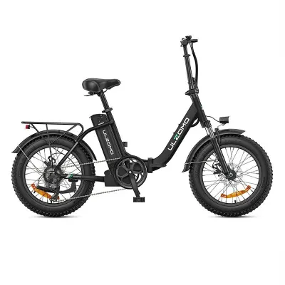 Bicicleta electrica pliabila Ulzomo Dolphin 20 E-bike, 250W, 36V 13Ah, autonomie 89km, viteza maxima 25km/h, Black, 20'' - Default Title