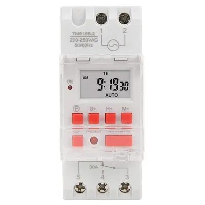 Ceas programator cu siguranta automata incorporata 230V 30A 5000W TM919B-2-30A