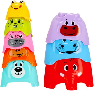 Jucărie de sortare Bam Bam - Animale, 7 buc