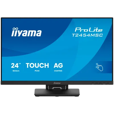 IIYAMA Monitor Touch T2454MSC-B3AG 24" InCell PCAP 10pt touchscreen monitor featuring IPS panel technology, Anti-Glare coating a