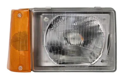 Far fata Dreapta (R2, electric, hidraulic, fara motoras, culoare semnalizator: galben) potrivit FIAT PANDA, PANDA/HATCHBACK 1986-1993