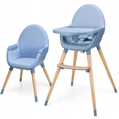 Scaun înalt 2 în 1 Kinderkraft - Fini 2, Nordic Breeze