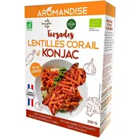 Paste fusilli din linte coral si konjac bio, 200g, Aromandise
