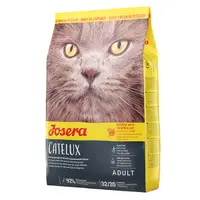 Josera Catelux 8x400 g hrană uscată pentru pisici: cu rață și cartofi, pentru pisici predispuse la ghemotoace de blană