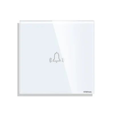 Panou Buton Sonerie cu Touch Mini din Sticla LUXION