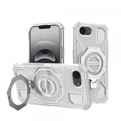 Husa pentru Apple iPhone 17e / 16e, Techsuit, Carbon Shield Pro, Alba