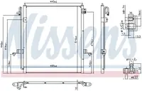 Radiator AC condensator potrivit MITSUBISHI L200 TRITON 2.5D 11.05-12.15