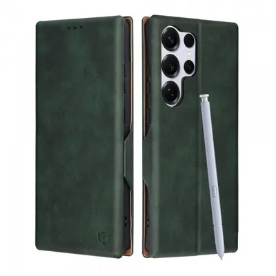 Husa pentru Samsung Galaxy S25 Ultra S938, Techsuit, Safe Wallet Plus, Verde