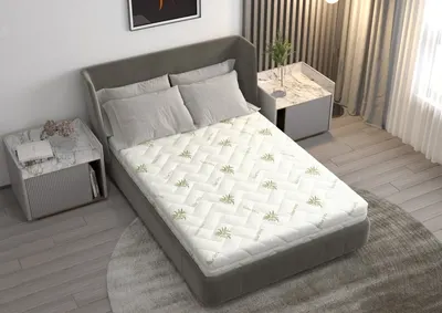 Saltea anatomica cu spuma poliuretanica Somnart Fermimax Aloe Vera 120x200x15 cm