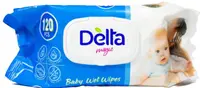 Șervețele umede pentru bebeluși Delta Magic - 120 buc, albastru