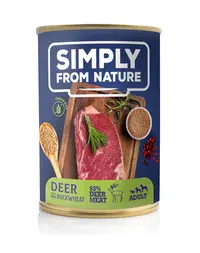SIMPLY FROM NATURE Hrana umeda pentru caini, carne de vanat si hrisca 400 g