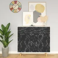 Gossi folie de mobilier autoadeziva, negru piatra, 500x90 cm, pvc