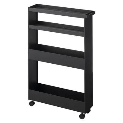 Etajeră de baie negru-mat din oțel 48x80,5 cm Tower – YAMAZAKI