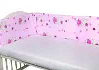 Aparatori laterale pentru pat Kitty Pink