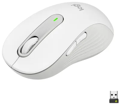 Mouse Logitech - Signature M650 L, optic, wireless, alb