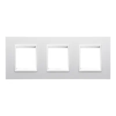 Placa ornament CProiector HORUS LUX international - IN TECHNOPOLYMER - 2+2+2 modul HORIZONTA - WHITE MONOCHROME - CProiector HORUS