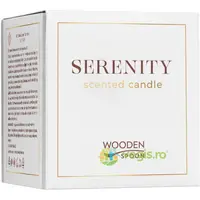 Lumanare Naturala cu Flori Albe Serenity 200g