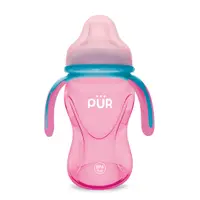 Cana cu prindere multipla +6 luni Roz, 250ml, PUR