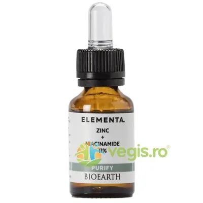 Ser cu Niacinamide 11% si Zinc Beauty Booster Elementa 15ml