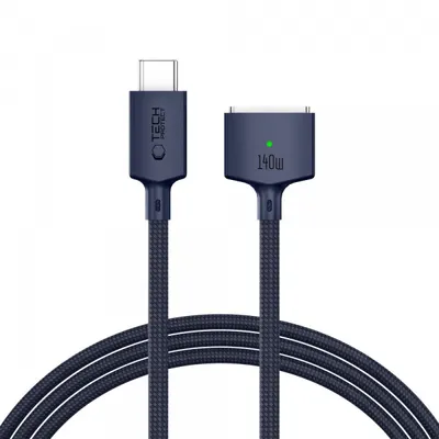 Cablu Incarcare Tech-Protect MMC01 Ultraboost, USB-C - MagSafe 3, 140W, 2m, Bleumarin