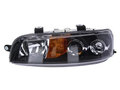 Far fata Stanga (halogen, 2*H1, electric, fara motoras, culoare insert: negru, culoare semnalizator: galben) potrivit FIAT PUNTO, PUNTO