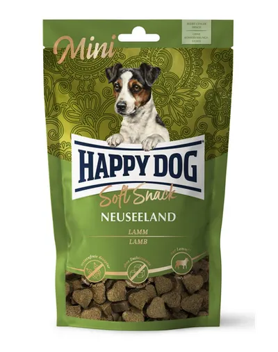 HAPPY DOG Soft Snack Mini Neuseeland, gustari pentru caini, cu miel, 100 g