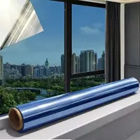 Set 2 x Autocolant geamuri, protectie UV, 45 x 300 cm, Albastru
