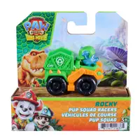 Mini vehicul cu figurina, Paw Patrol the Dino Movie, Pup Squad Racers, Rocky, 20157137