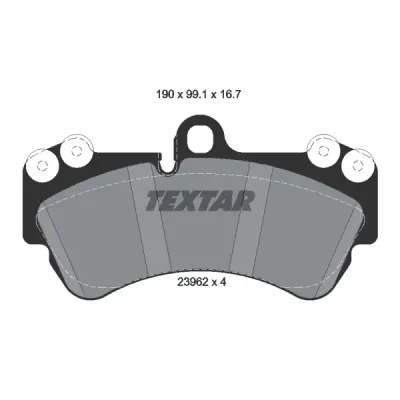 Set placute frana, frana disc TEXTAR 2369202