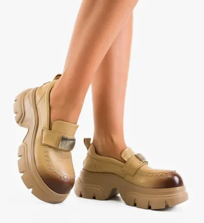 Pantofi Casual Dougla Bej