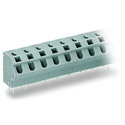 PCB terminal block; 2.5 mm²; Pin spacing 7.5/7.62 mm; 9-pole; PUSH WIRE®; 2,50 mm²; gray