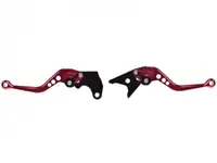 Set 2 manete frana si ambreiaj reglabile Suzuki Dl650 11-12 GSXR600 97-03 750 96-03 1000 01-04, culoare rosu