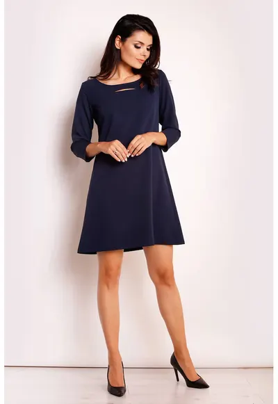 Rochie dama Poliester - M111 - bleumarin