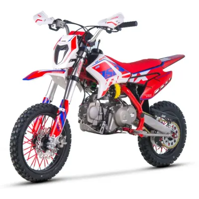 Motocicleta Enduro Cross Asix XB28 110cc,roti 14 12, automat, pornire electrica, far, culoare rosu albastru