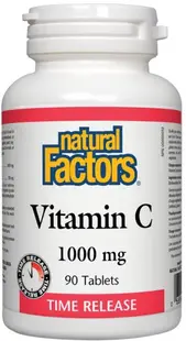 Vitamin C Time release, 1000 mg, 90 tablete, Natural Factors